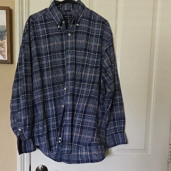 Nautica Classic Fit Long-sleeve Plaid Button-down Shirt - Picture 1 of 5
